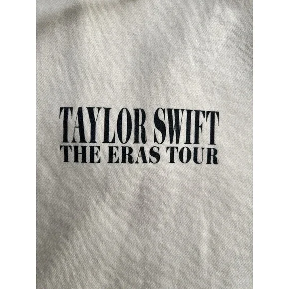 Taylor Swift Eras Tour Beige Hoodie Sweatshirt Women Size 2XL - Picture 5 of 11